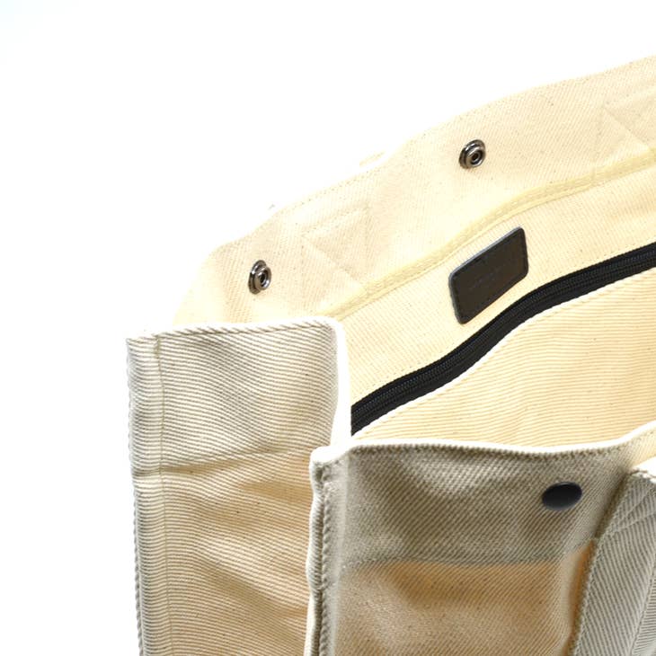 Rugged Natural Canvas Twill Tote