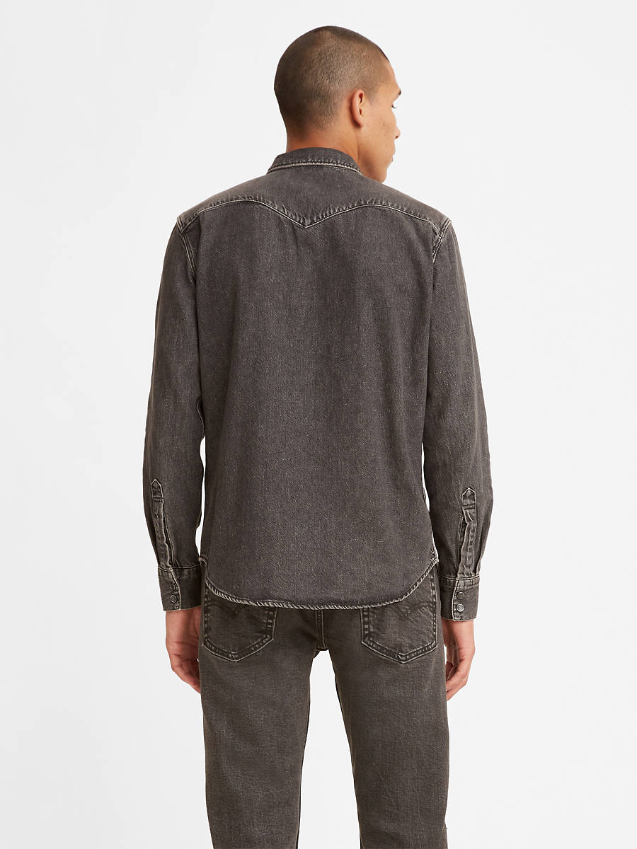 Barstow Western Shirt Standard Black Washed