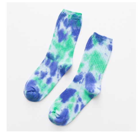 Mabel Socks - Green/Blue