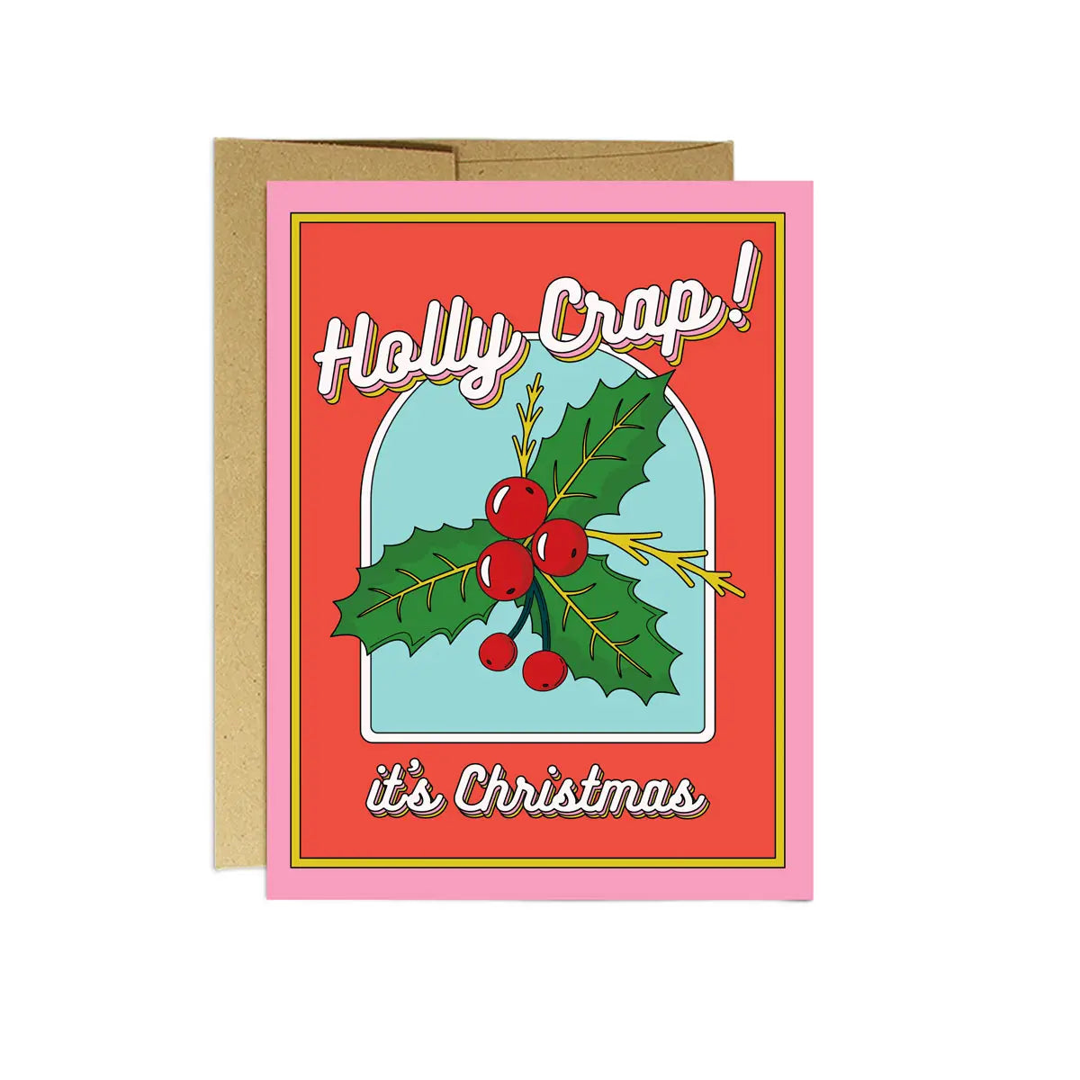 Holly Crap Christmas Card