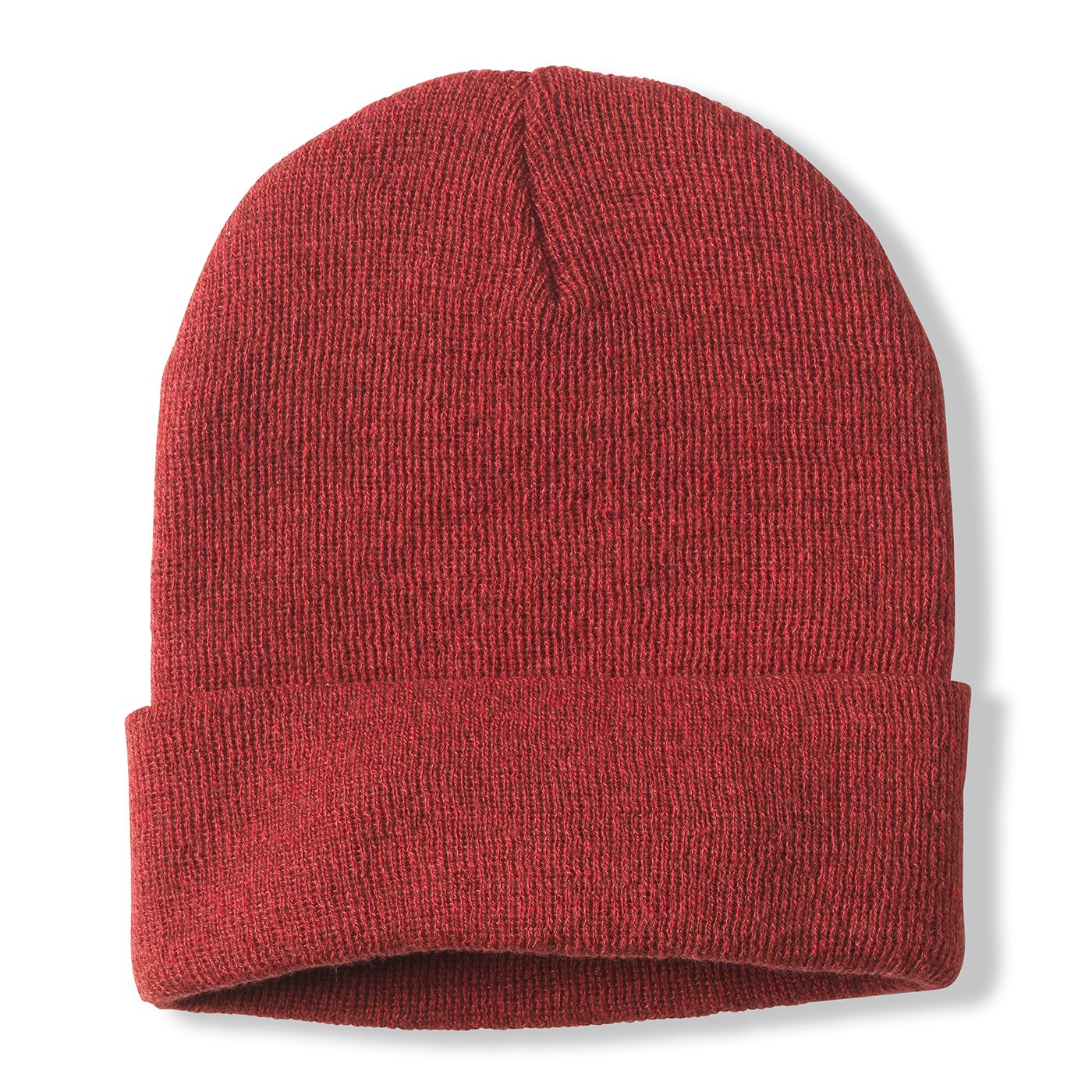 Blank Terrain Knit Beanie - Heather Cardinal