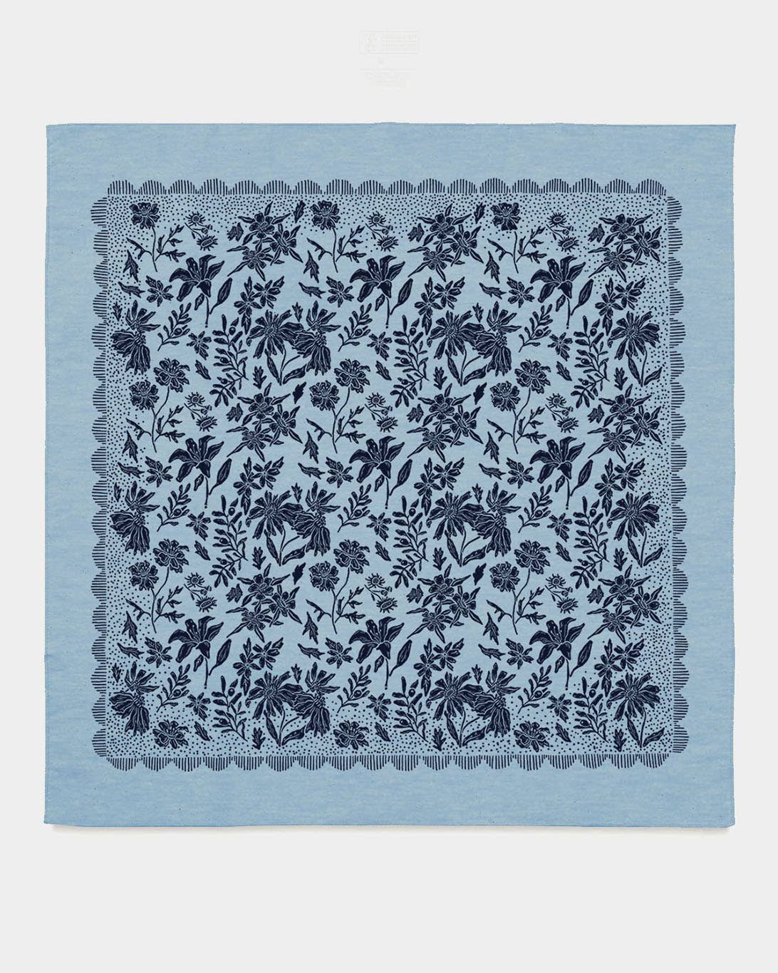 Oklahoma Wildflower Bandana - Chambray