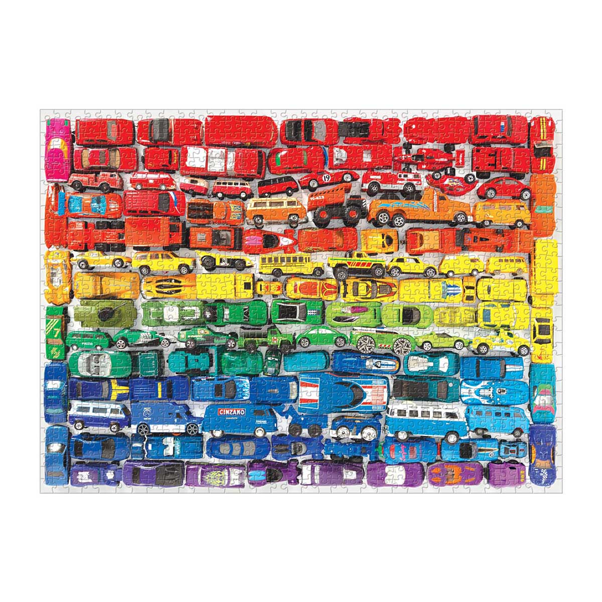 Rainbow Toy Cars 1000PC Puzzle