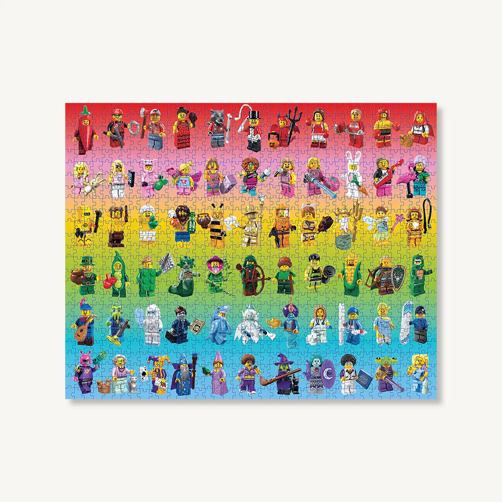 Minifigure Rainbow Lego Puzzle