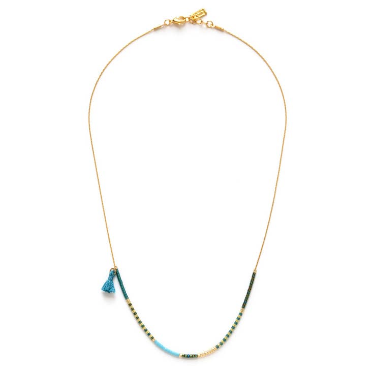 Japanese Seed Bead Necklace - Seashore