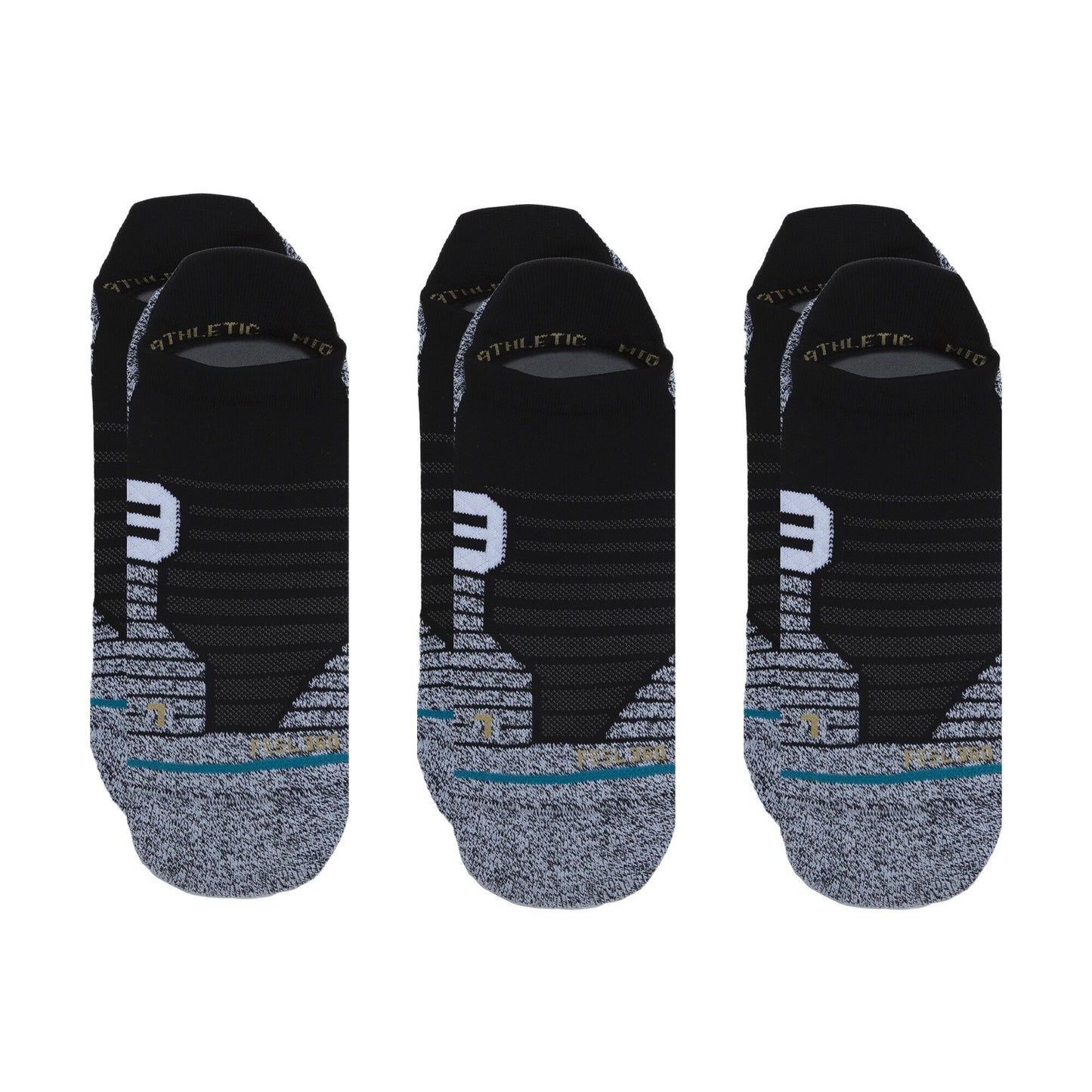 Versa Tab 3 Pack Socks - Black - LG