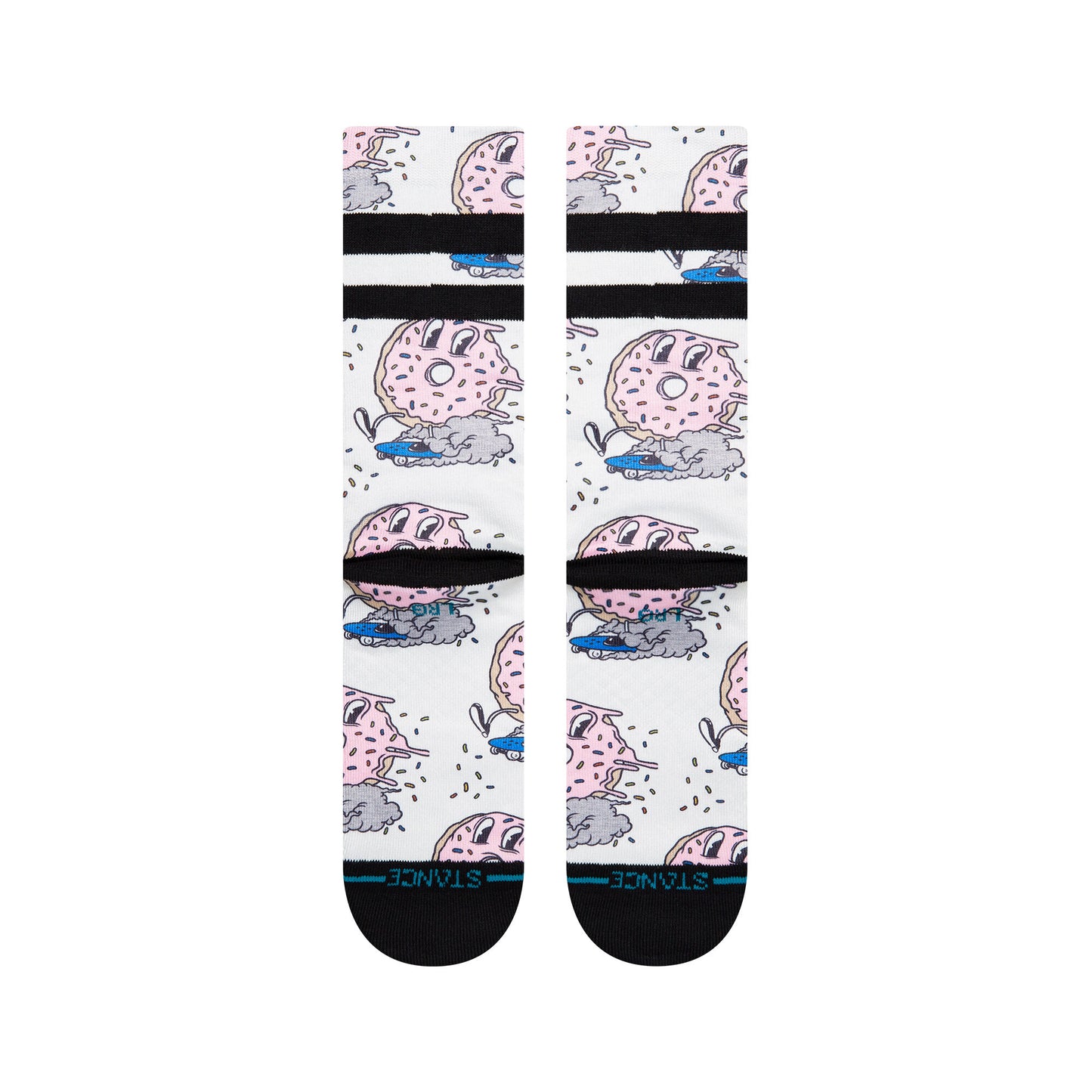 Cruzin For A Bruzin Crew Socks - Off White - LG