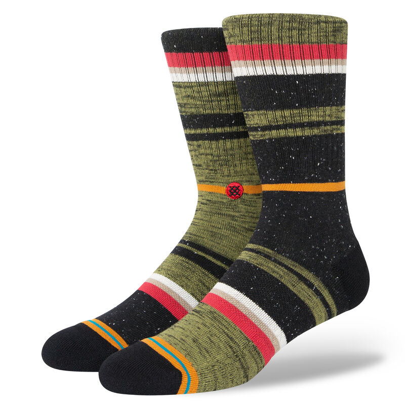 Sleighed Socks - Olive