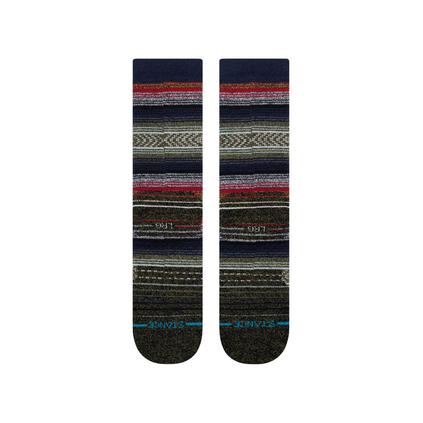 Windy Peak Hike Crew Socks - Black - Medium