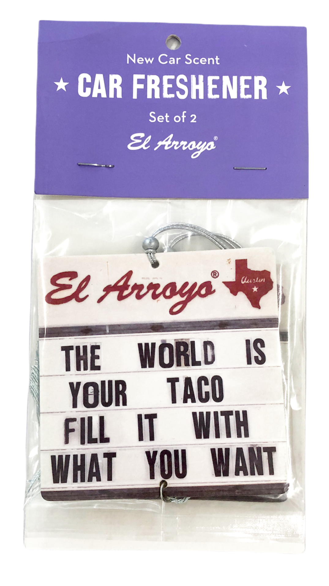 World is Your Taco Car Air Freshener
