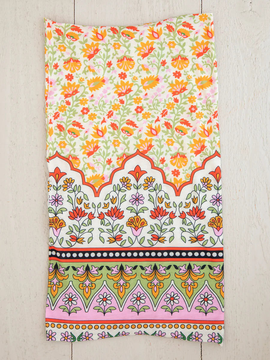 Natural Life Boho Bandeau - Lilac/Orange Border
