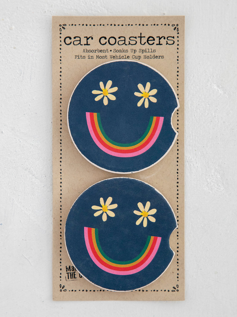 Car Coasters S/2 Smiley