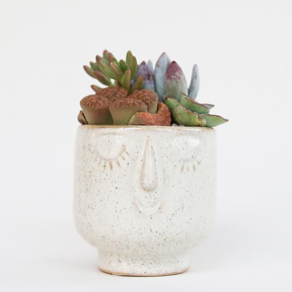 Friendly Face Pot Large - Dune