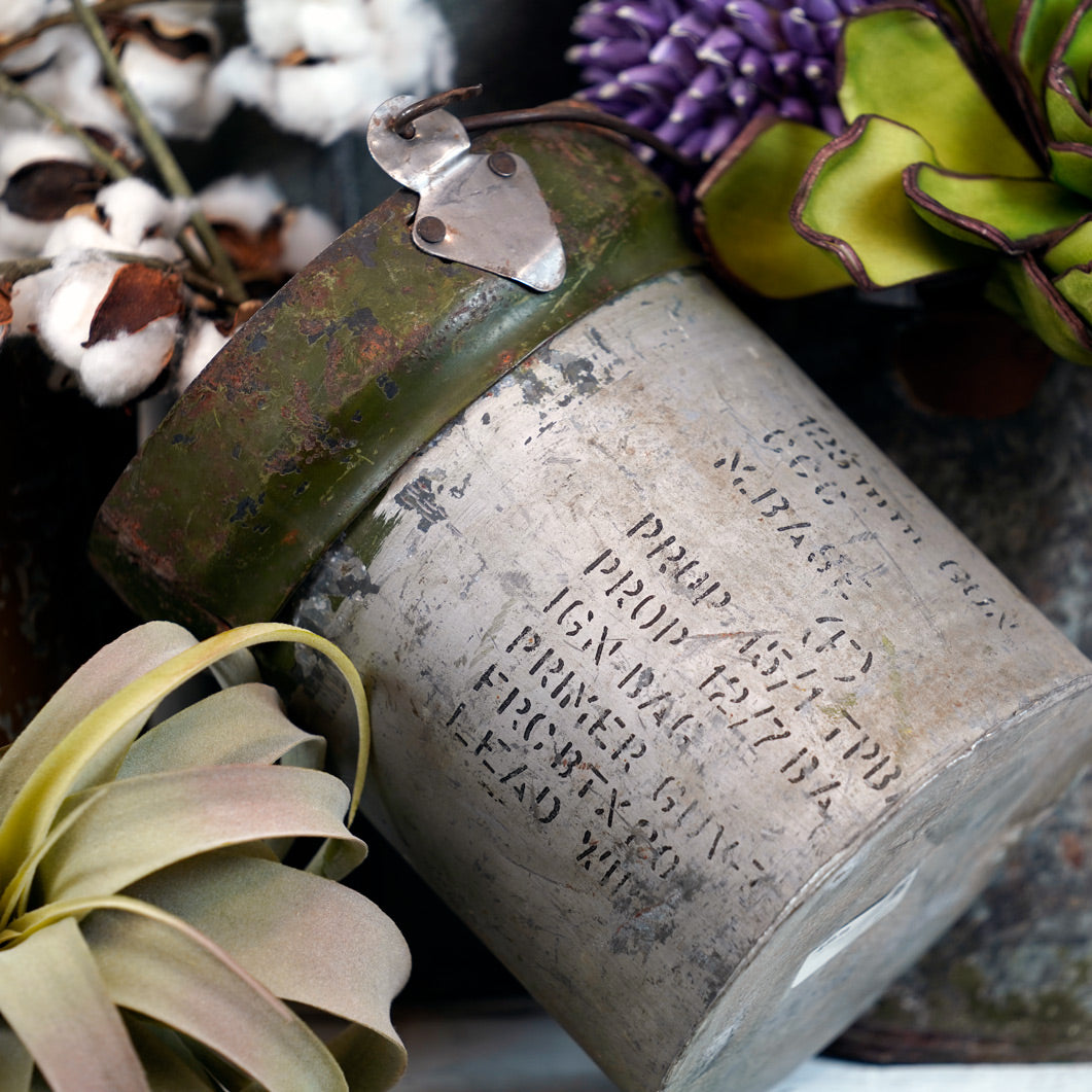 Reclaimed Ammunition Canister Buckets w/ Handle