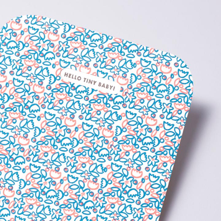 Tiny Baby Neon Floral Card