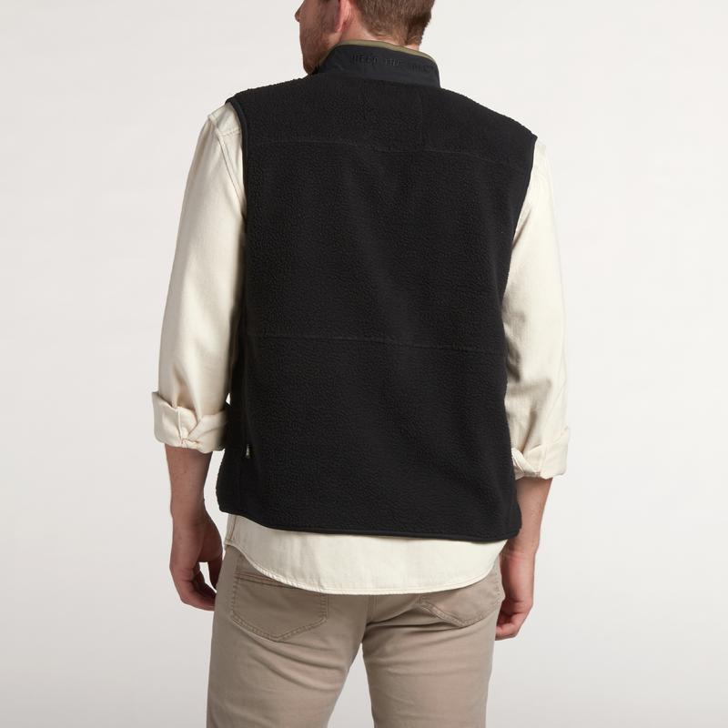 Chisos Fleece Vest - Coal Black