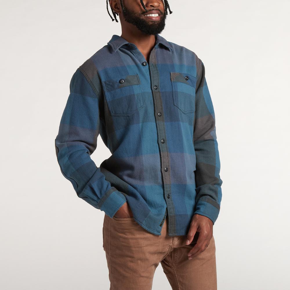 FINAL SALE-Rodanthe Flannel - Outback Plaid: Deep Midnight