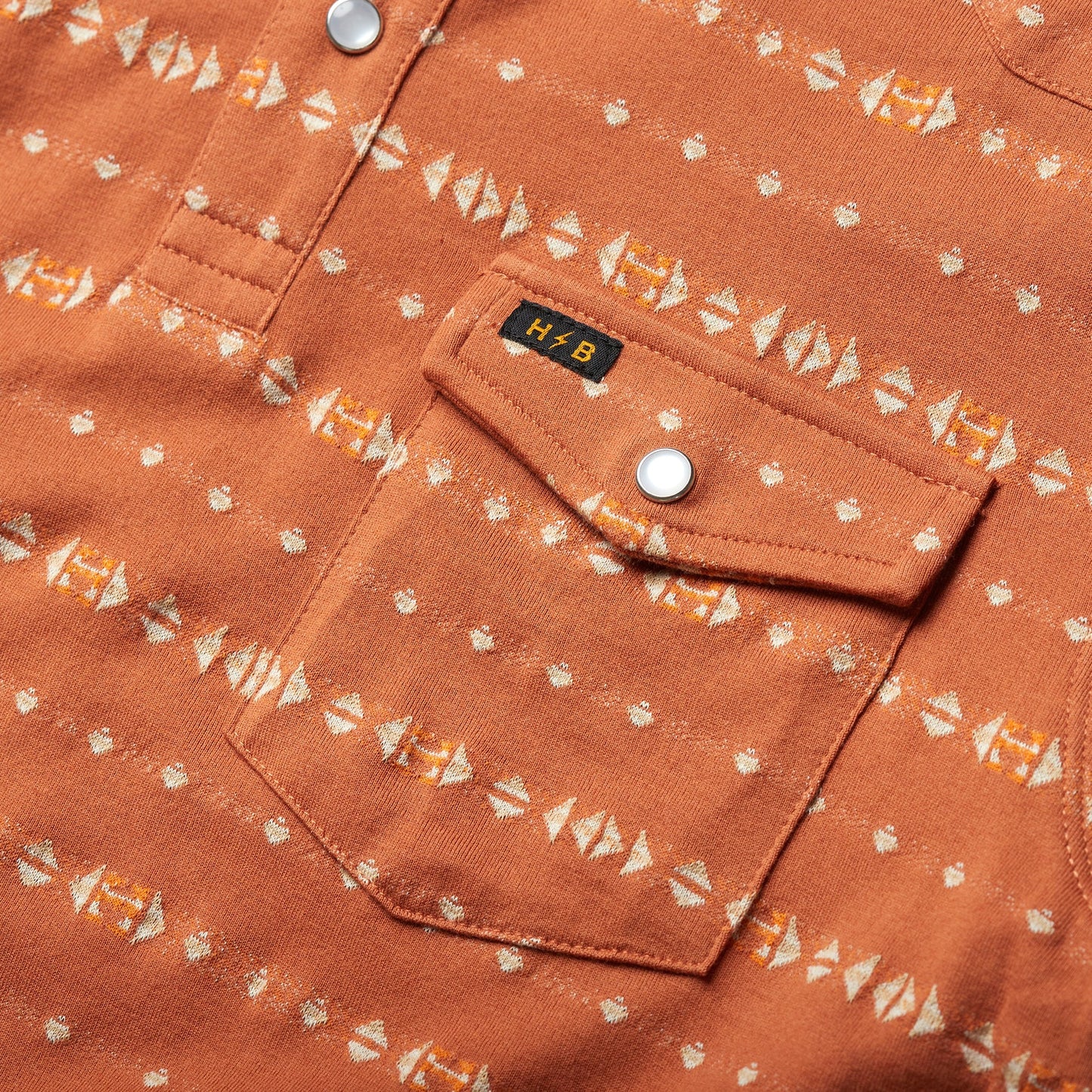 Ranchero Jacquard Polo: Portals Jacquard - Claypot