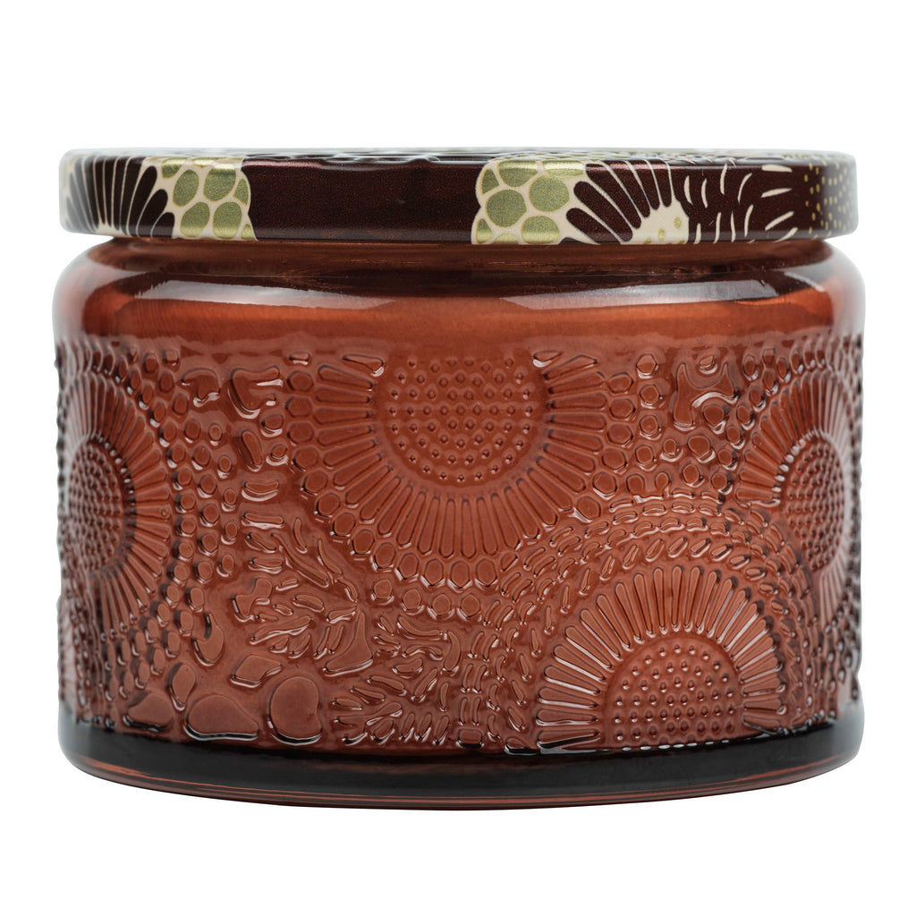 Petite Embossed Candle - Forbidden Fig