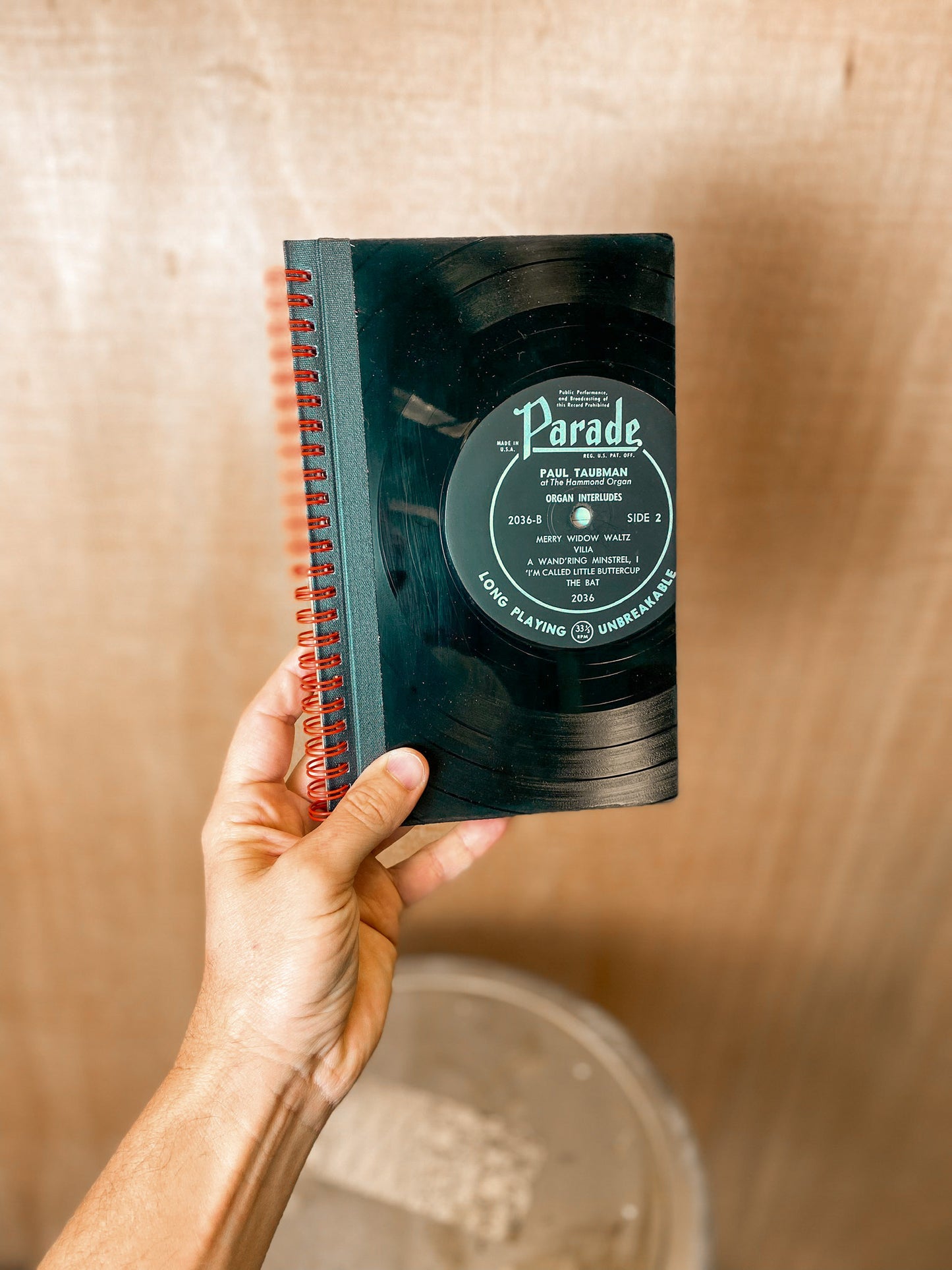 Backerton Record Album Journal