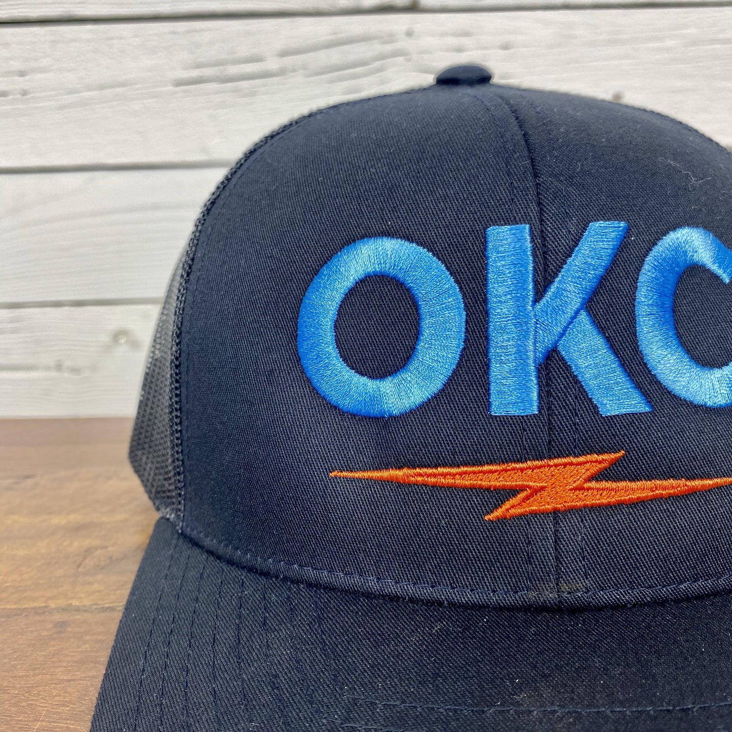 OKC Bolt Hat - Navy/Blue/Orange