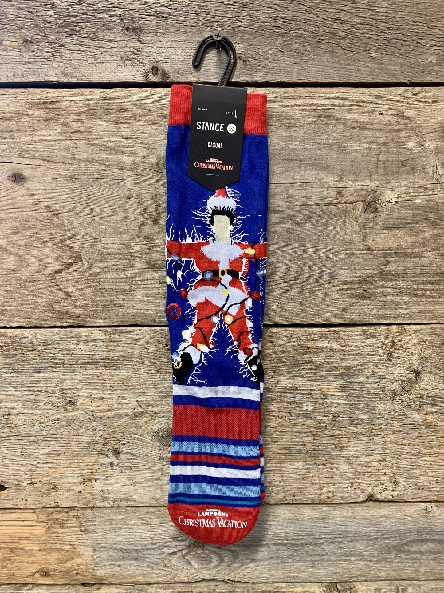 Christmas Vacation Socks - Blue - Medium
