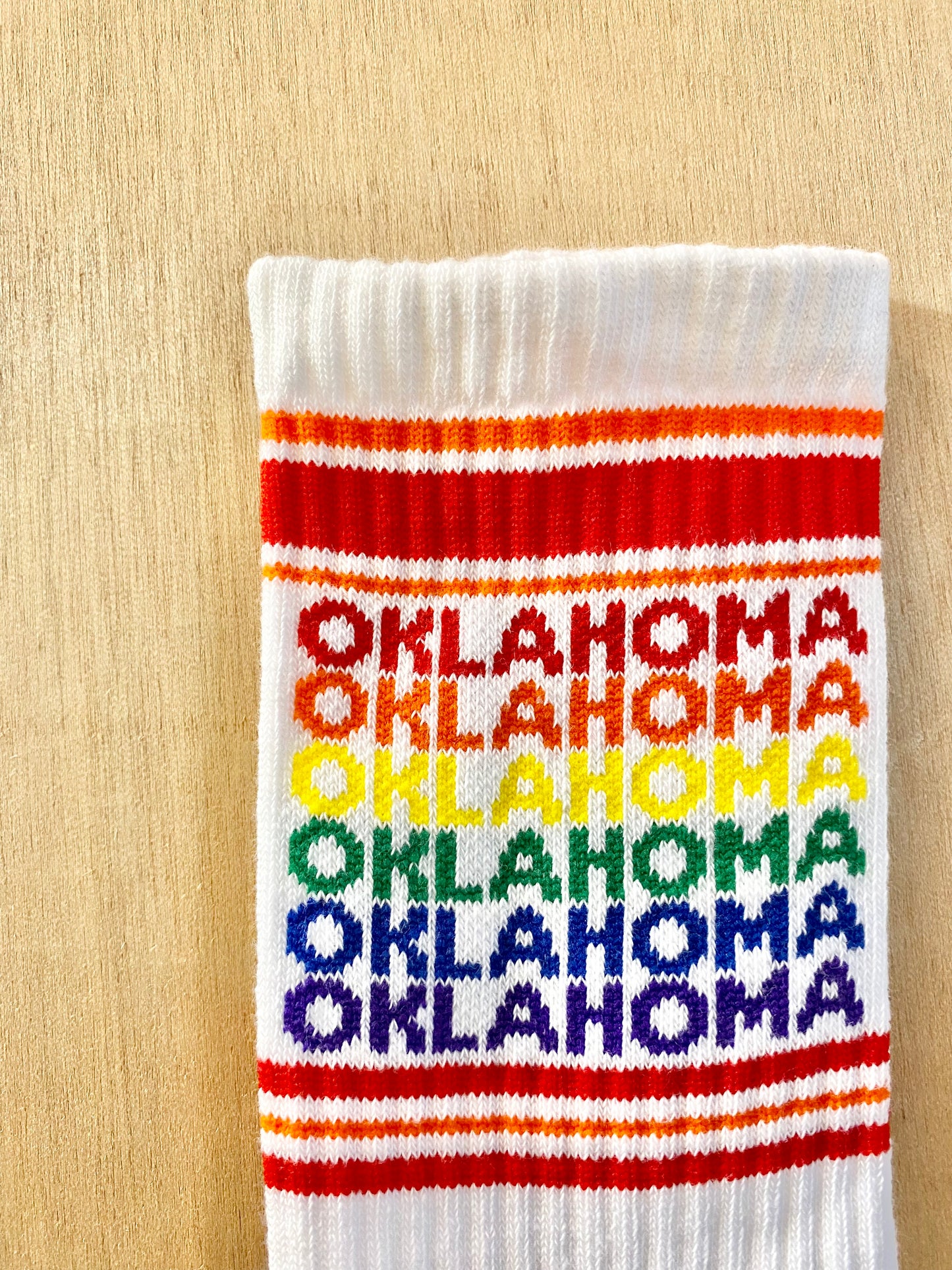Rainbow Oklahoma Socks
