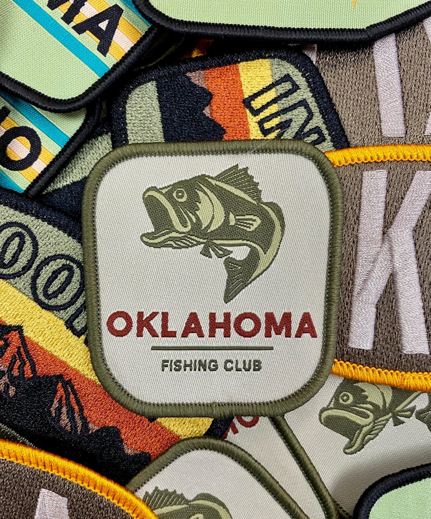 Blue Seven Oklahoma Patches