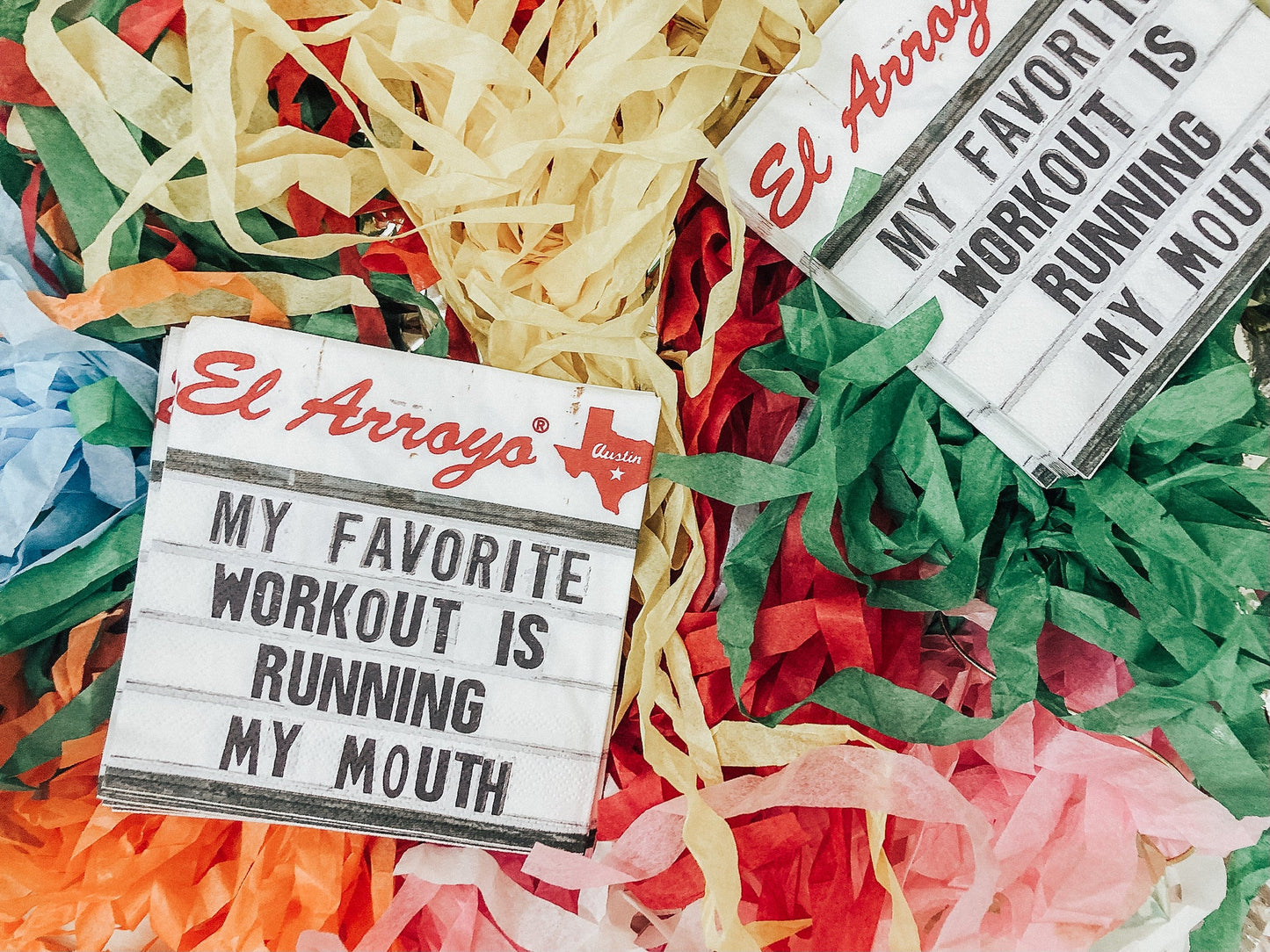 Running My Mouth Cocktail Napkins