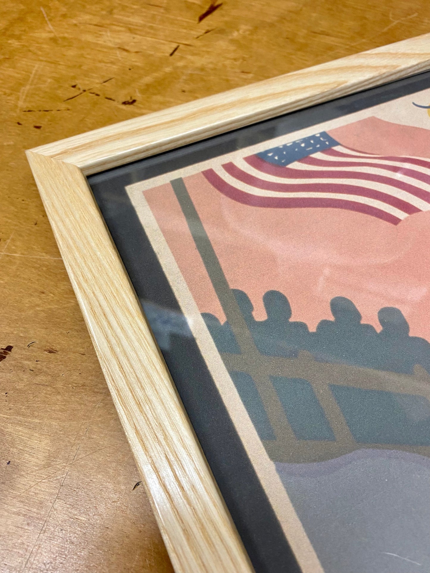 Vintage Wake Up America Print