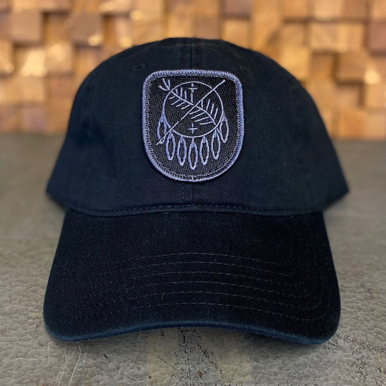 Osage Shield - Black Dad Hat