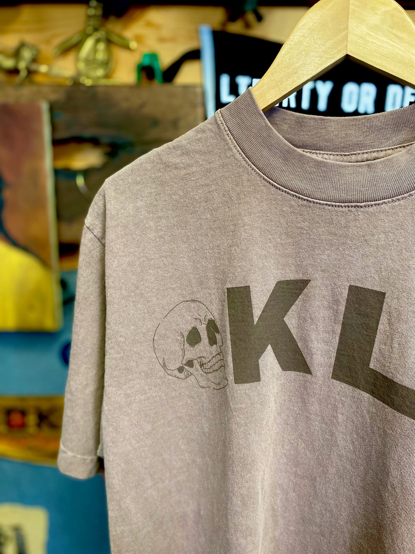 Skull-KLA Tee - Brown