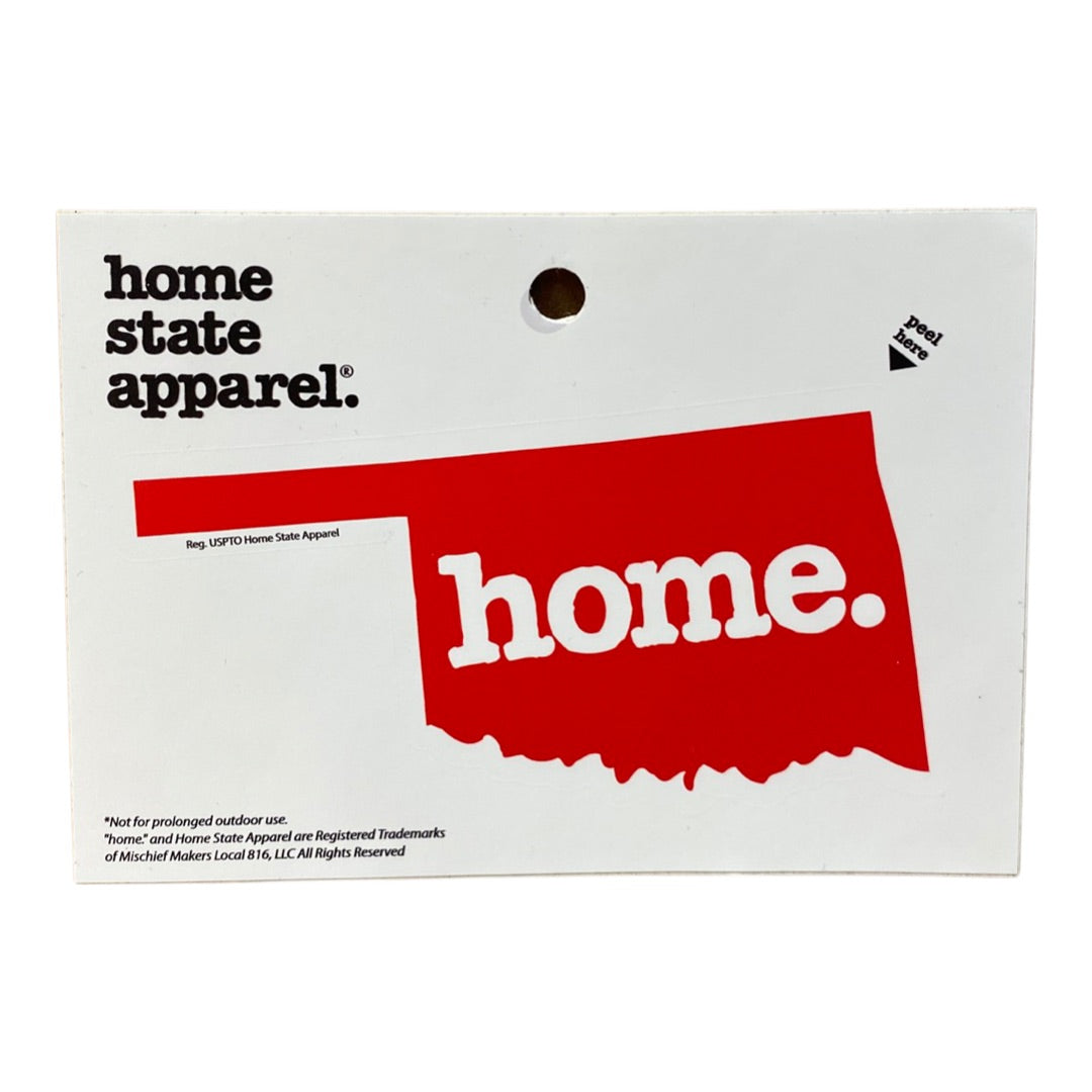 Home. Sticker - Red