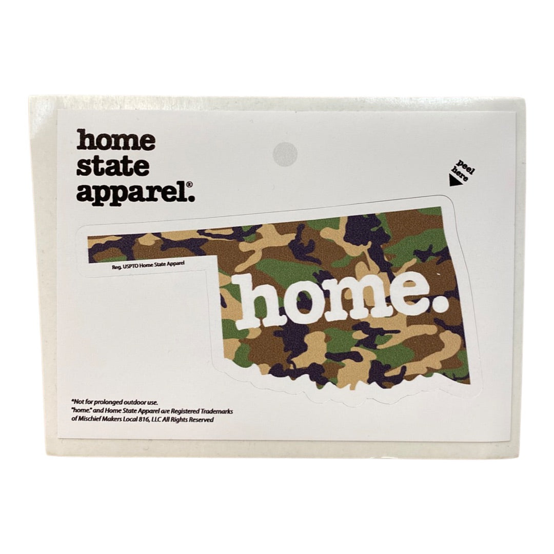 Home. Sticker - Camo