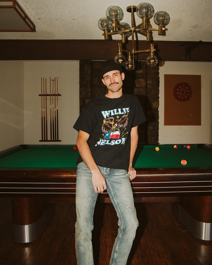 Willie Nelson Born for Trouble Thrifted Tee