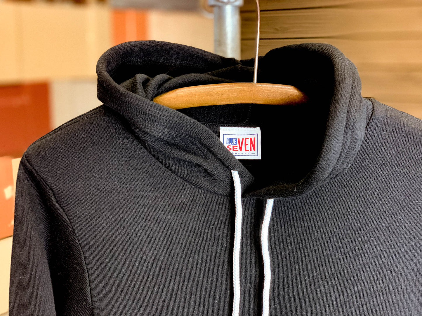 Blue Seven Backed Fleece Hoodie