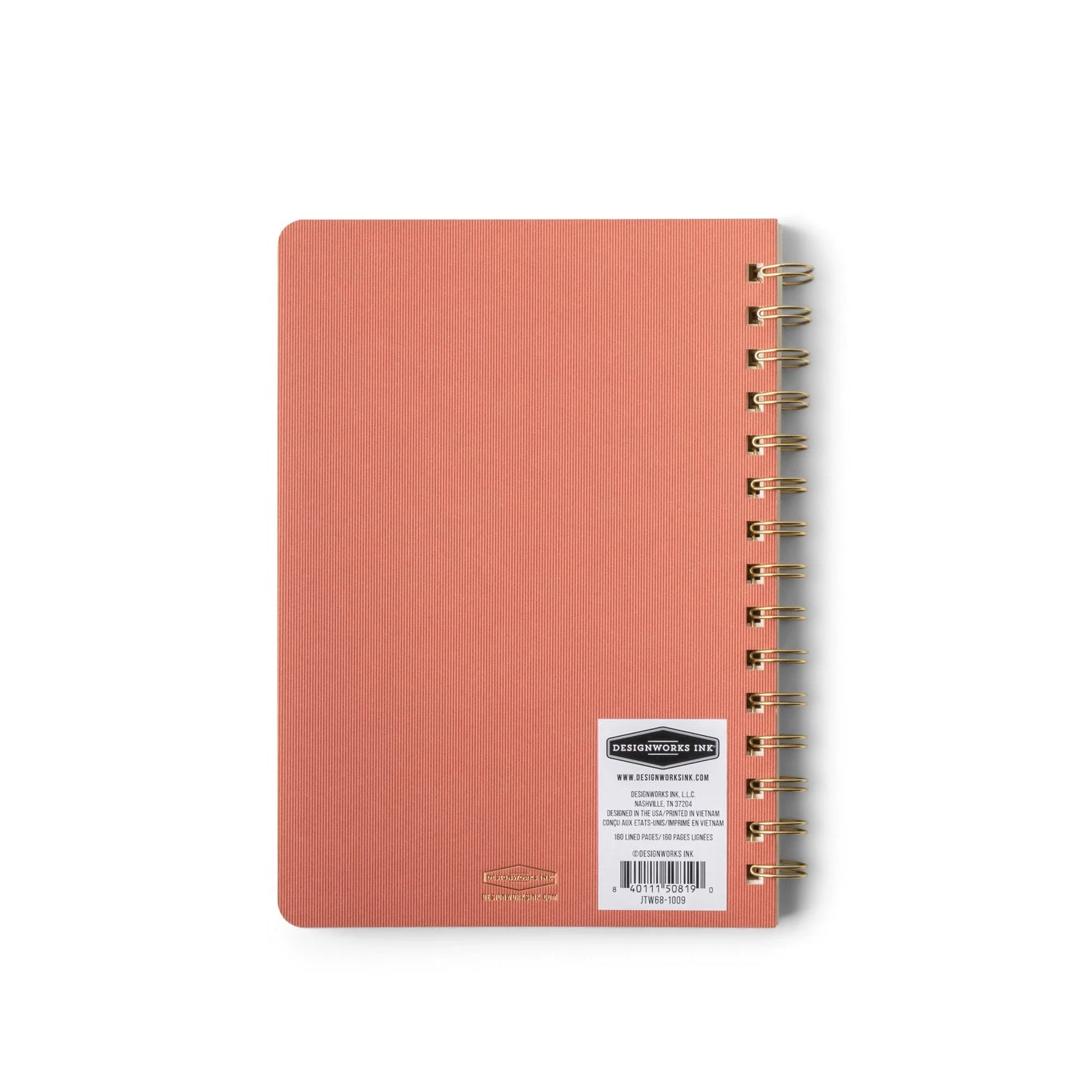 Twin Wire Notebook Medium - Terracotta