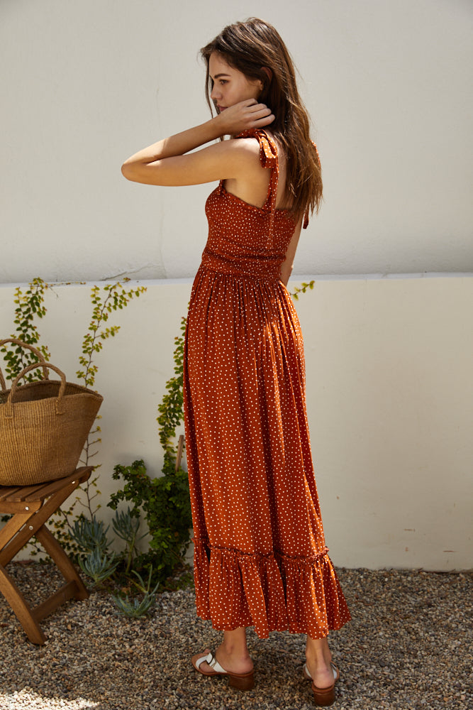 Woven Rayon Viscose Maxi Dress