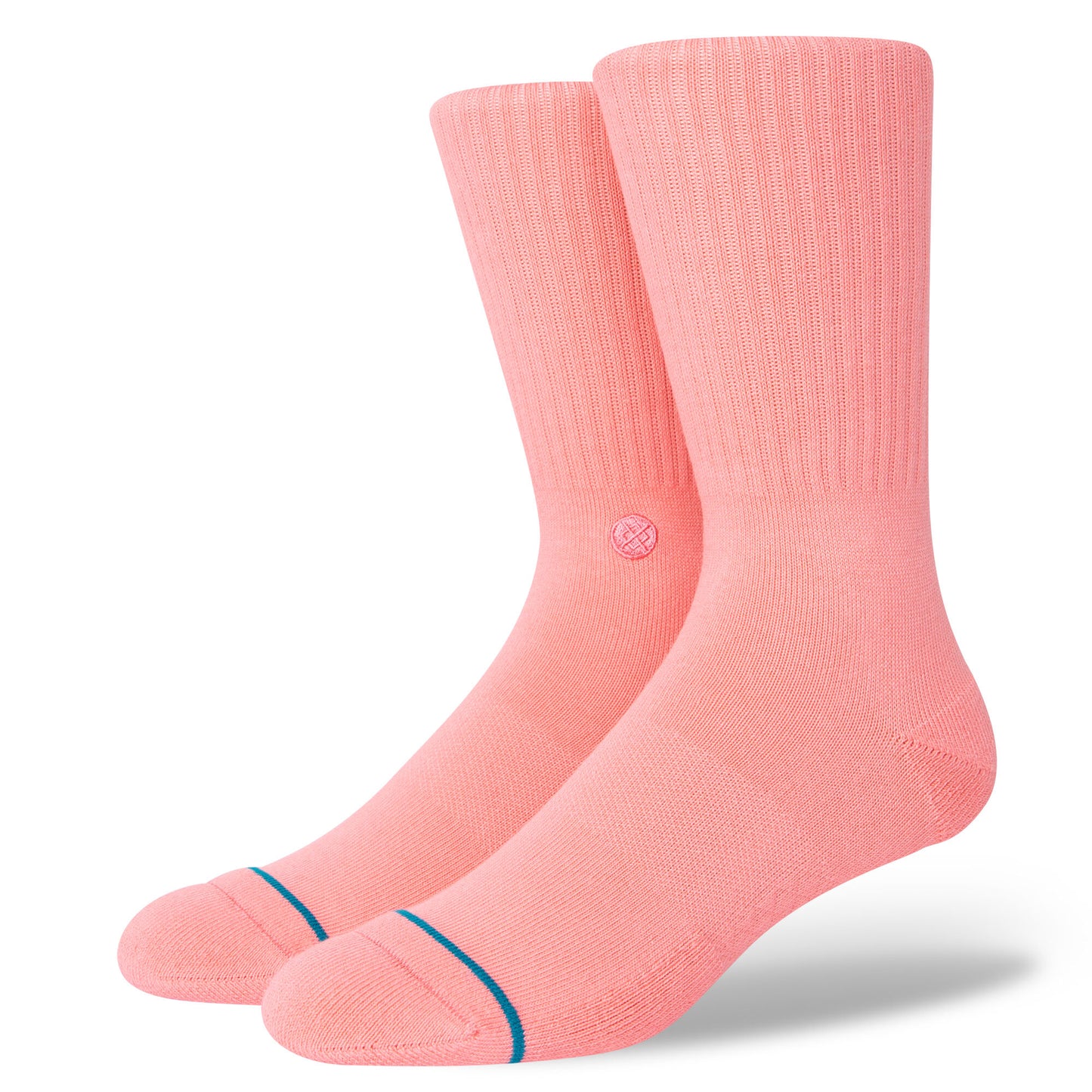 Icon Crew Socks - Pinkfade