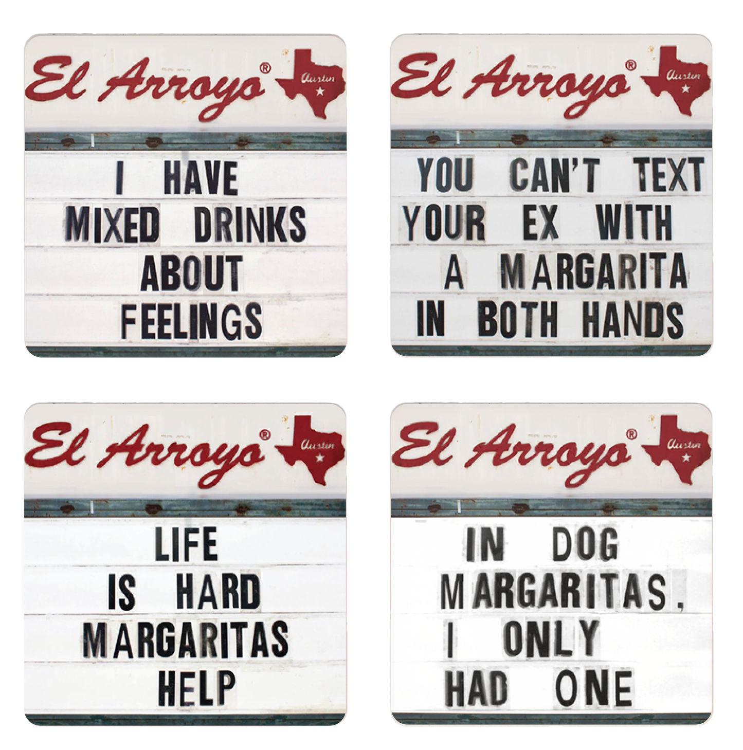 Coaster Set - Mixed Drinks