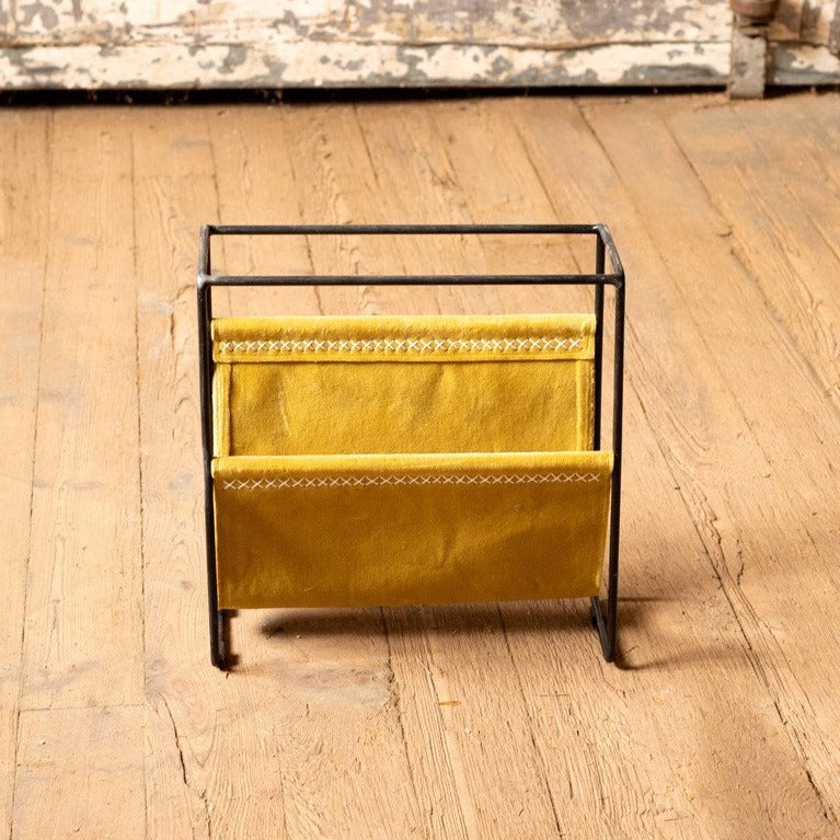 Velvet and Iron Magazine Rack - Honey