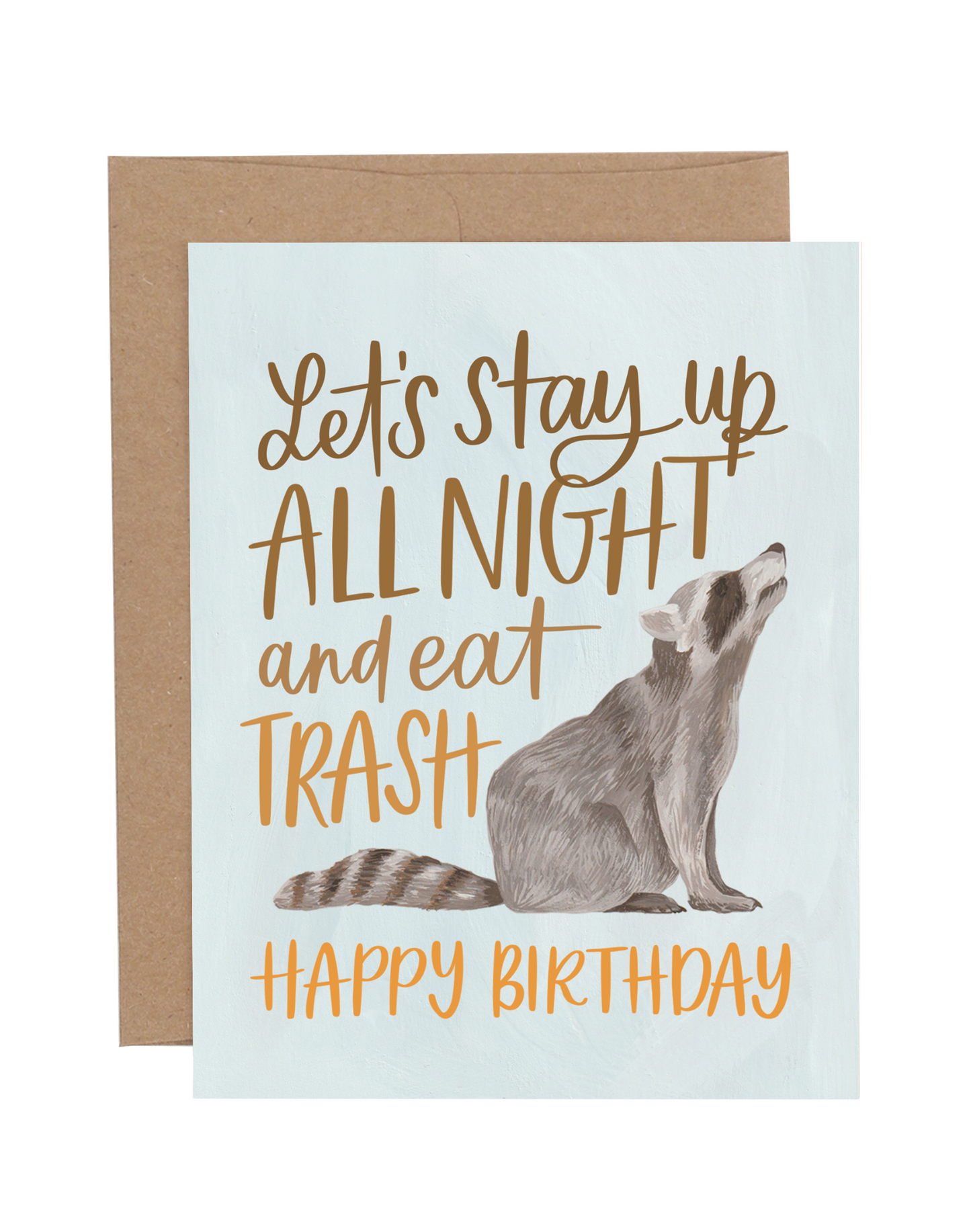 Birthday Raccoon Card