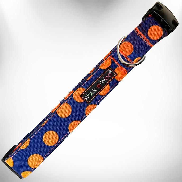 Polka Dot Collar Blue/Orange - SM