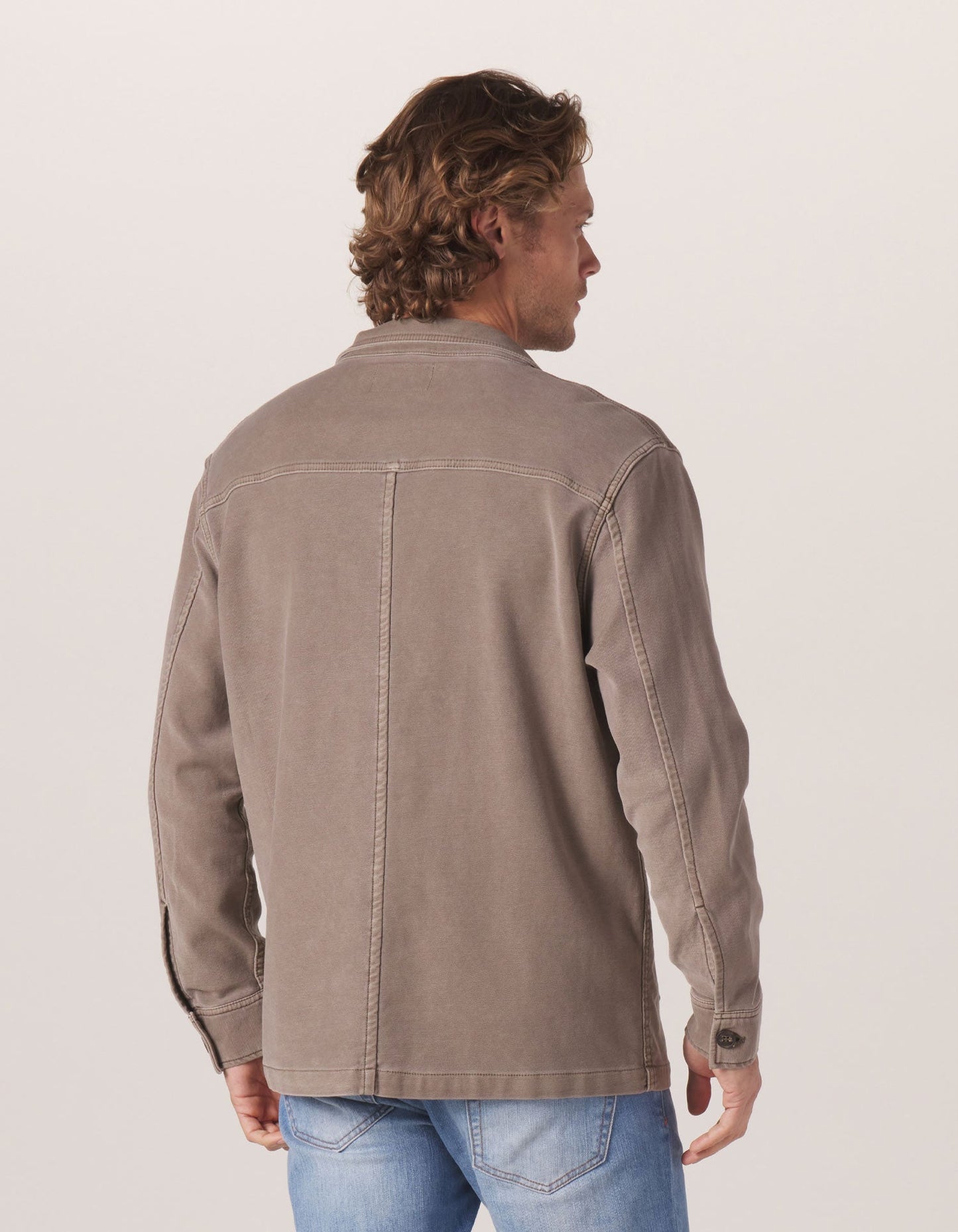 Comfort Terry Chore Coat - Taupe