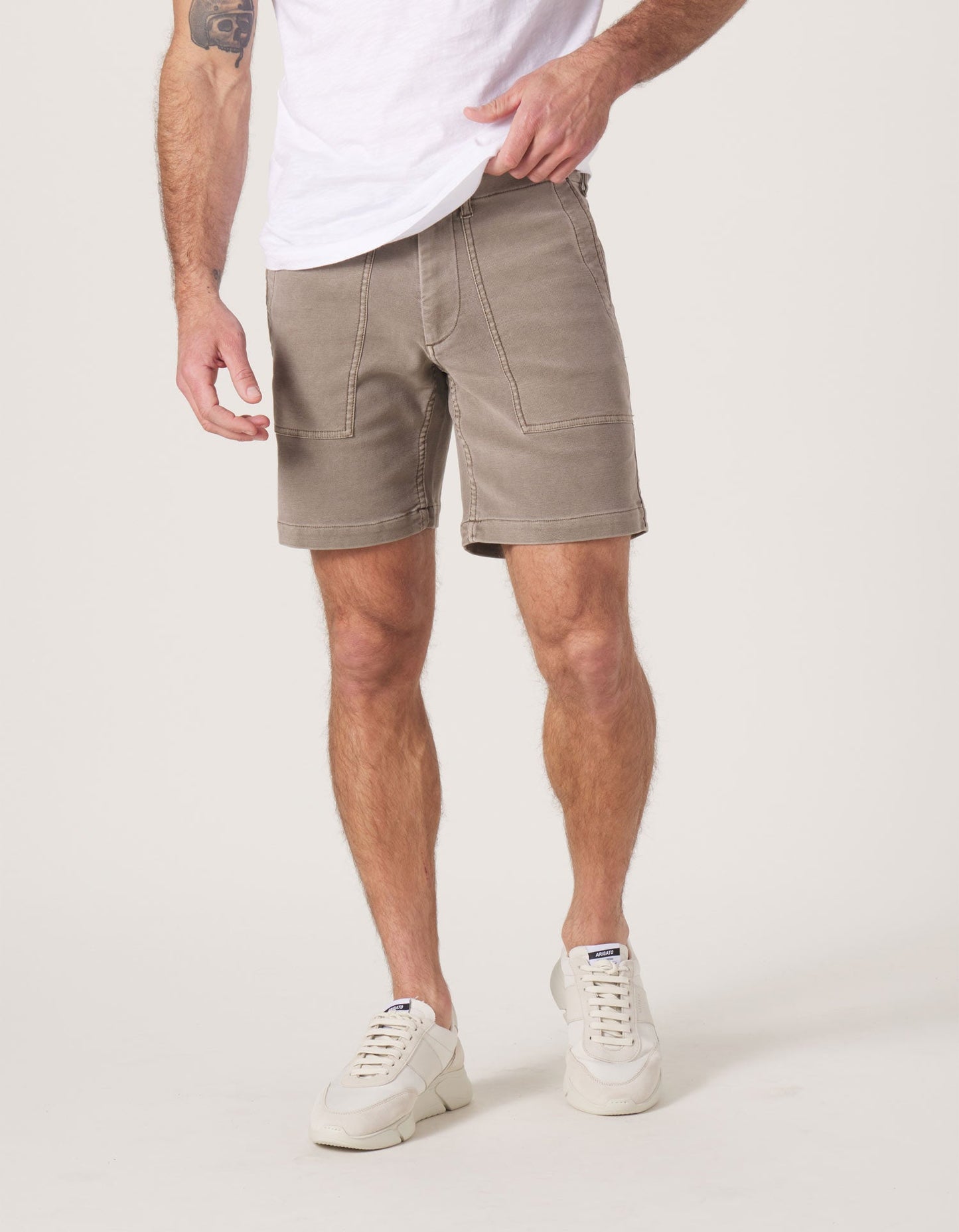 Comfort Terry Utility Short - Taupe