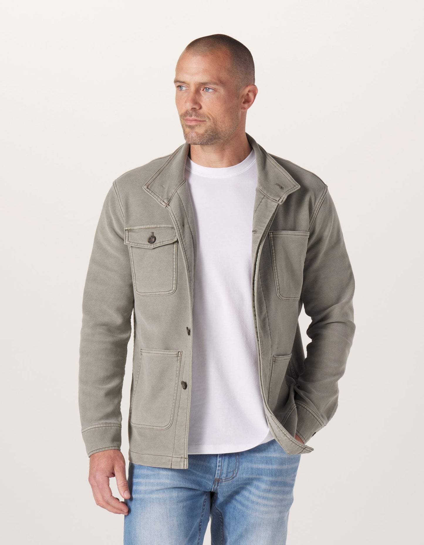 Comfort Terry Chore Coat - Moss