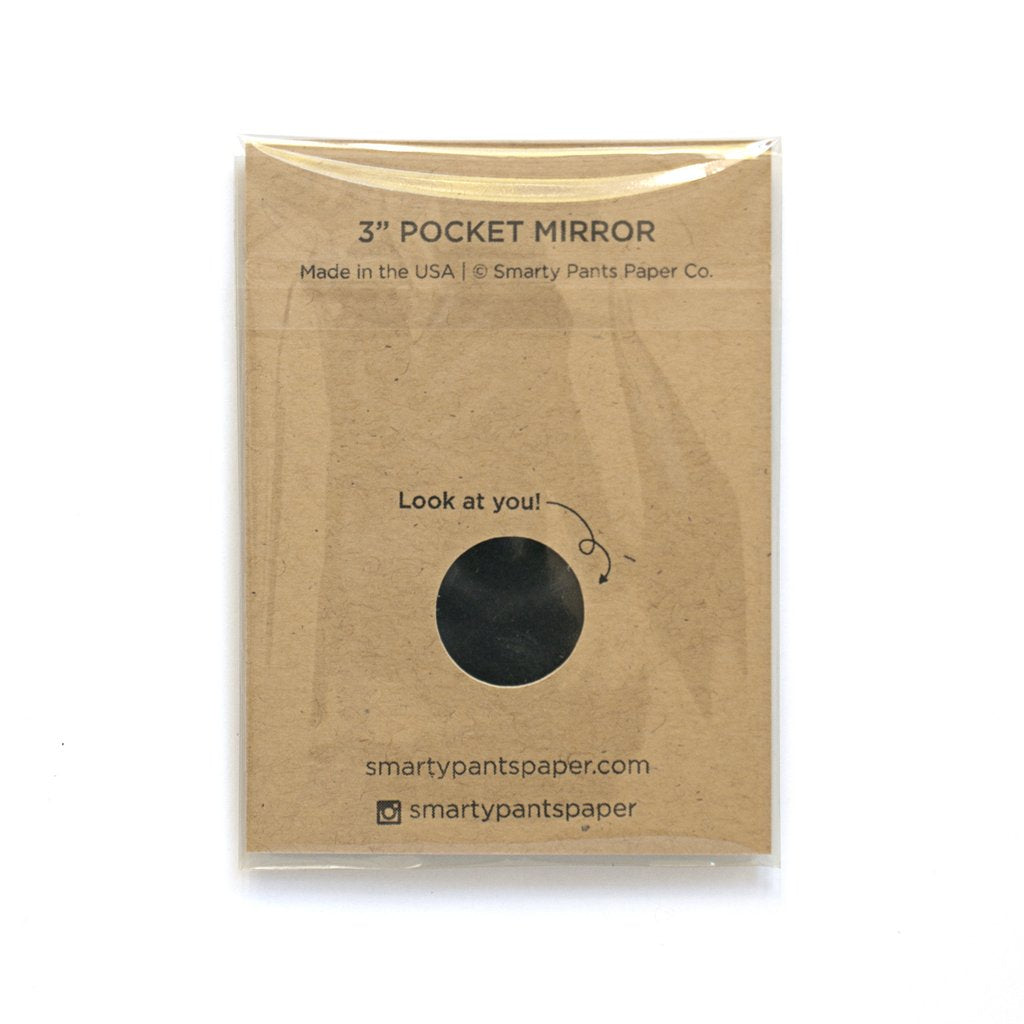 Boston Terrier Pocket Mirror - Yellow