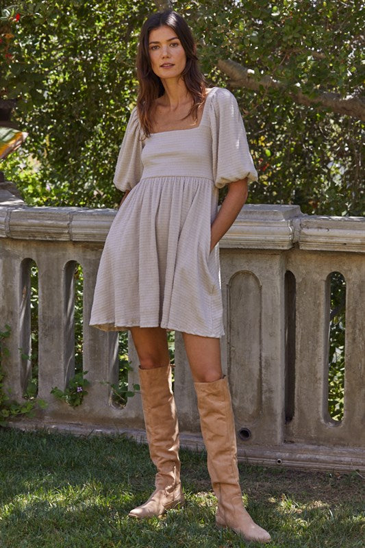 Rosalyn Dress Knit - Lt. Taupe