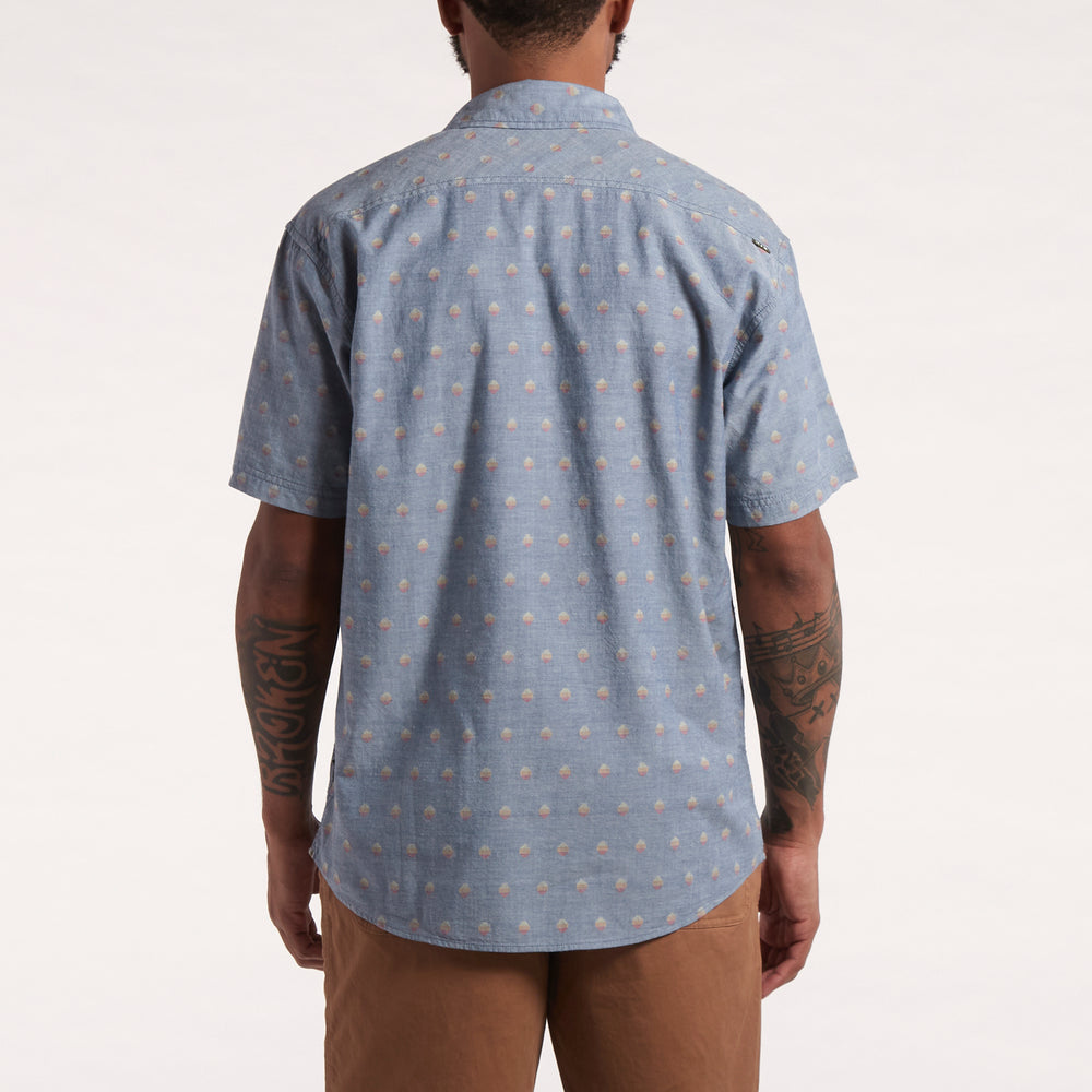 San Gabriel Shortsleeve - Sunrise Jacquard: Chambray