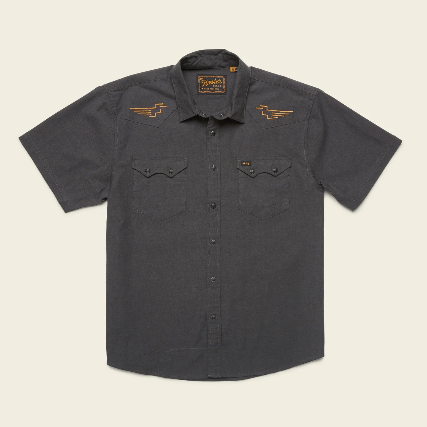 Crosscut Deluxe Shortsleeve - Black Chambray